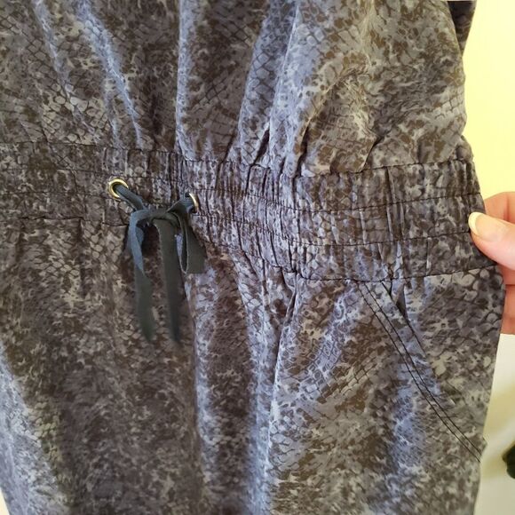 Ideology Snake Print Drawstring Waist Dress - Picture 4 of 8